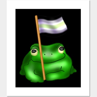 Agender LGBTQ Frog Posters and Art